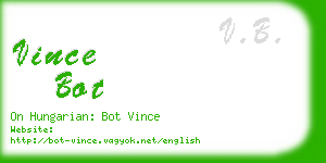 vince bot business card